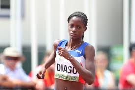 Sahily Diago, plata mundial en 800 metros durante el campeonato mundial juvenil de atletismo en Eugene, Estados Unidos.