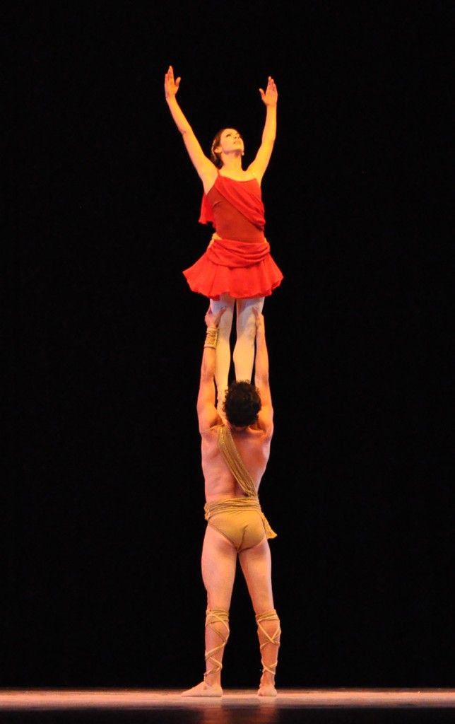 Delgado y Camilo Ramos el paso a dos de Espartaco. Foto: Yuris Nórido