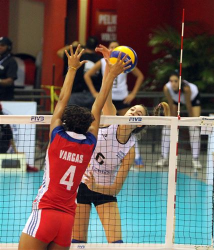 Elina Rodríguez machucó a las cubanas este sábado.