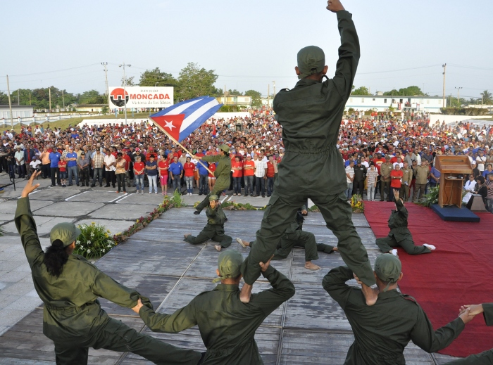 Las celebraciones por el 26 de julio en Camagüey fueron en el municipio de Santa Cruz del Sur. Foto: Otilio Rivero Delgado