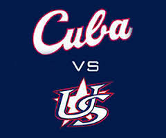 Logo del tope de Béisbol Cuba-Estados Unidos