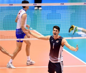 Matt Anderson volvio a ser el mejor jugador estadounidense este domingo.