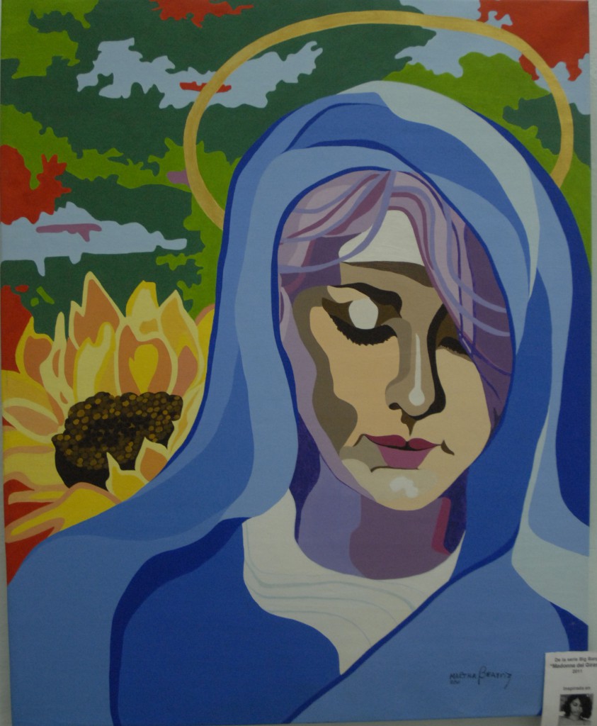 Exposición de pintura "Soy una mujer que pienso", de la artista cubana Martha Beatriz. Palacio de los Torcedores, municipio Centro Habana, La Habana. 21 de agosto de 2014. Foto: Agustín Borrego Torres.