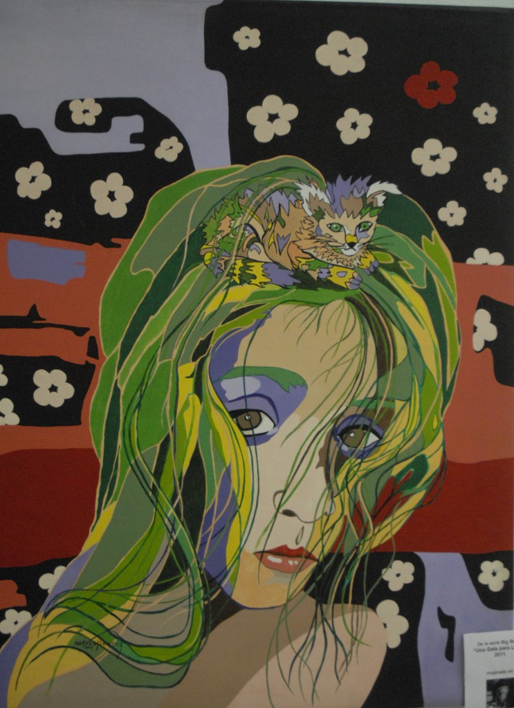 Exposición de pintura "Soy una mujer que pienso", de la artista cubana Martha Beatriz. Palacio de los Torcedores, municipio Centro Habana, La Habana. 21 de agosto de 2014. Foto: Agustín Borrego Torres.