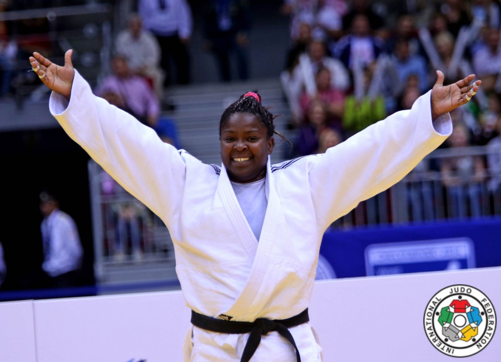 Idalis Ortiz celebra su segundo título mundial en Chelyabinsk. FOTO: IJF