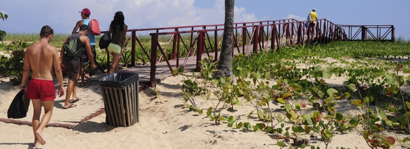El cuidado de la playa es un deber de todos. Foto: Roberto Carlos Medina.
