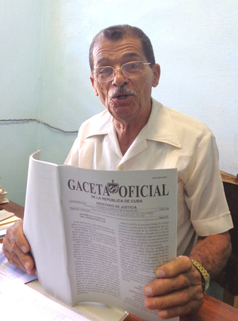 “Donde se eliminan los OJL los colectivos no quedan desamparados, pues son atendidos por otros”, sentencia Elio Pérez. Foto: Jorge Pérez Cruz