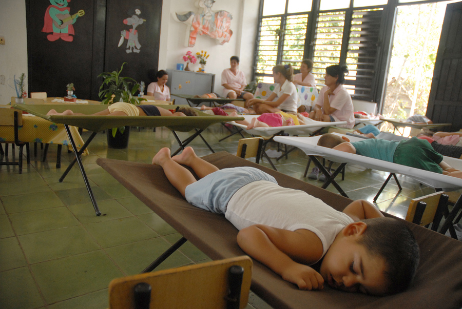 Horario de sueño, importante en los círculos infantiles. Foto: Agustín Borrego