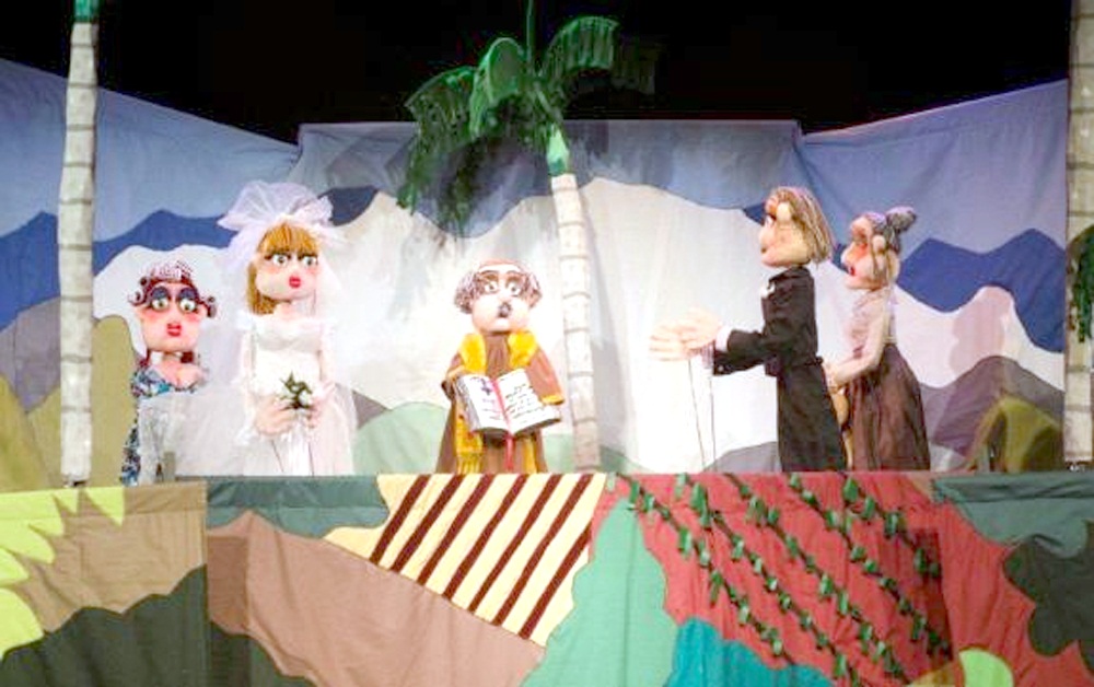 Teatro La Proa en la exitosa escenificación de Romance en Charco Seco, en la sala Adolfo Llauradó, en diciembre del 2013.