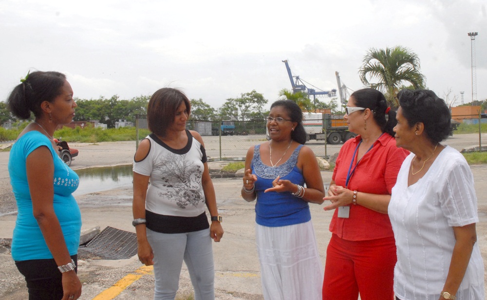 De izquierda a derecha Ana Margarita Martínez, Ana María Espinosa, Dinora Palay, Margarita Díaz y Edith Victoria Burton. Fotos: Agustín Borrego