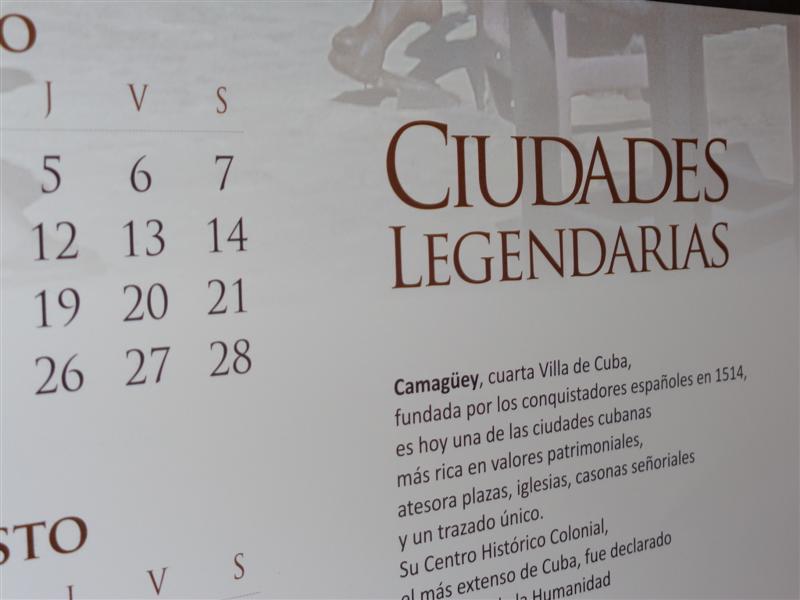 En este almanaque del MINTUR se reconoce a Camagüey como la cuarta Villa, un hecho no probado por la historiografía