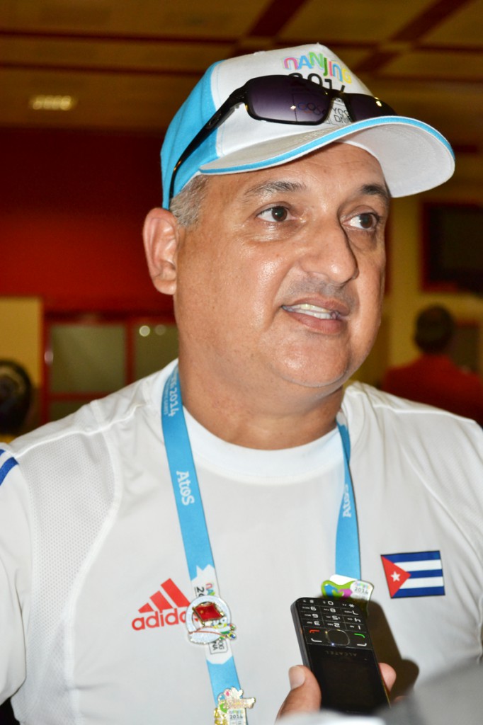 Heriberto Suárez fungió como jefe de la delegación cubana en Nanjing’14.