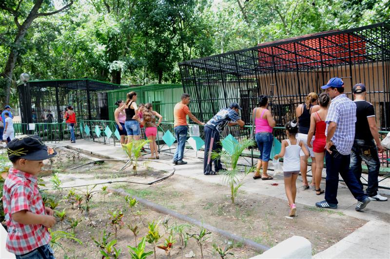 Tras ser renovado, el parque zoológico de Sancti Spíritus resultó un destino atractivo para los visitantes.