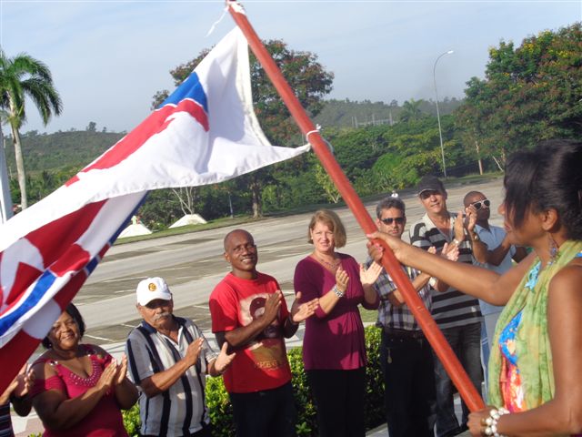 La delegación villaclareña a la Primera Conferencia Nacional de la Anir fue abanderada por Alfredo Machado, presidente de esta asociación en el país.