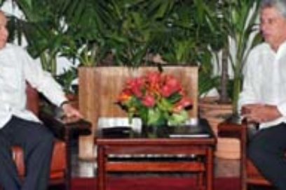 Recibe Díaz-Canel al presidente del Parlatino