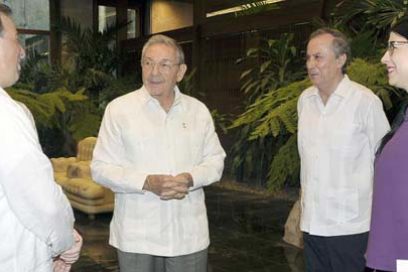 Recibió Raúl al Canciller mexicano