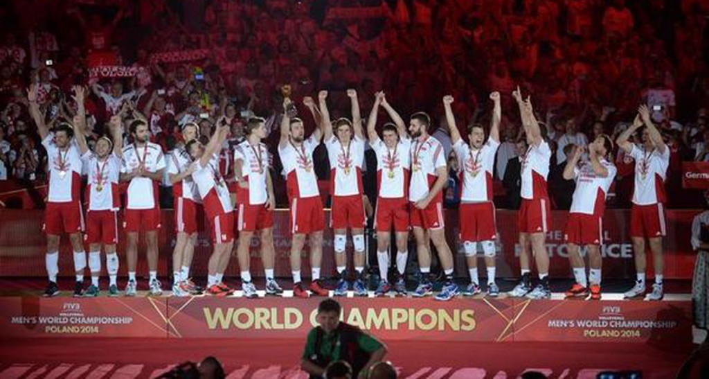 Festejo polaco en Katowice.