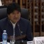 El presidente boliviano Evo Morales resaltó la importancia de la solidarida para combatir la propagación del ébola. Foto: Tomada de la TV / JR