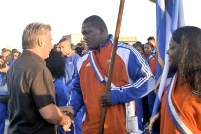 Abandera Díaz Canel delegación a Veracruz 2014