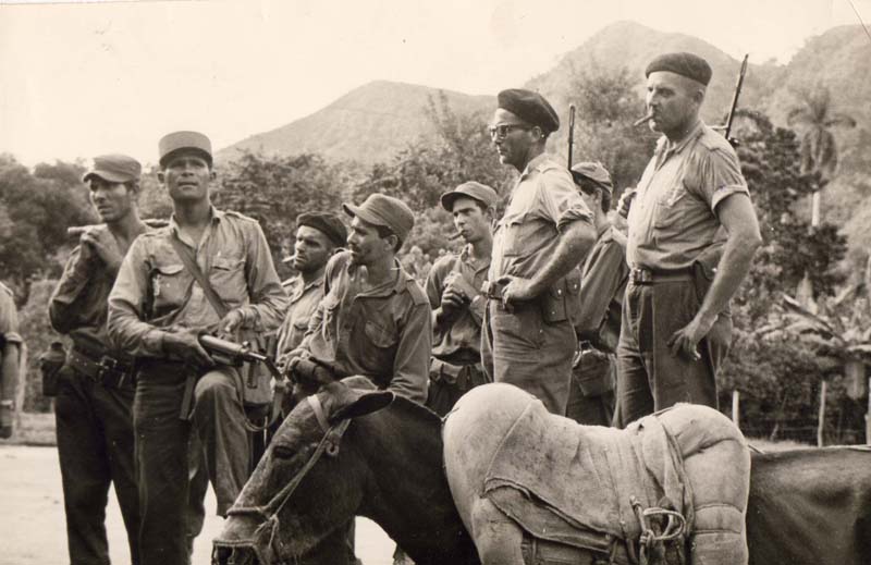 Combatientes del Ejército Rebelde, durante la Limpia del Escambray