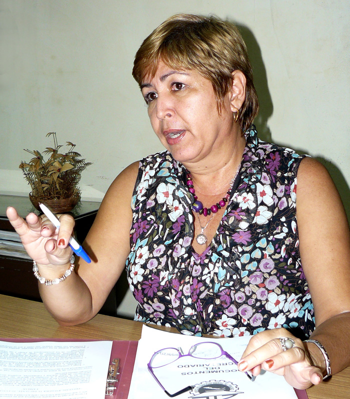 “Esta jornada es el colofón del trabajo de un año en la seguridad y salud del trabajo”, afirmó Gisela Duarte. | foto: Roberto Carlos Medina