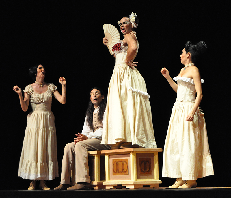 El millonario y la maleta, por Teatro del Viento. Foto: Del autor