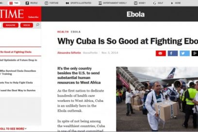 Times Magazine: Why Is Cuba So Good At Fighting Ebola?