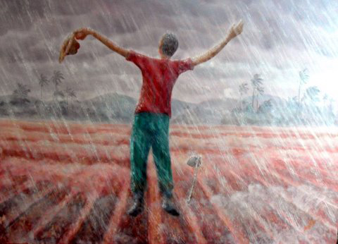 Bendita agua. Óleo sobre lienzo. 2013