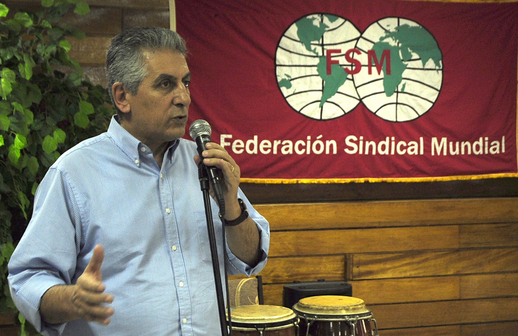 George Mavrikos, secretario de la Federación Sindical Mundial.