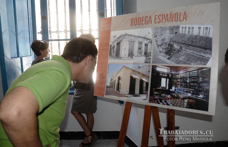 Una exposición muestra las obras que se acometen en el sector de la Habana Vieja en la capital que el venidero 16 de noviembre cumplirá 495 años