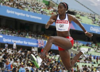 Lesionada saltadora Mabel Gay