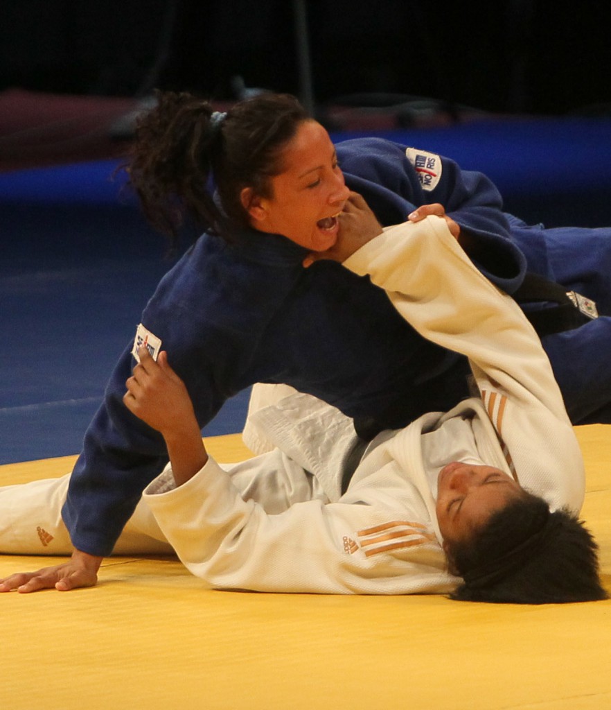 Aliuska Ojeda, una de las monarcas de Cuba en la segunda jornada del judo. Foto: ismael Francisco