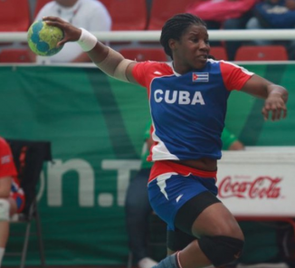 Cuba en la final del balonmano (F)