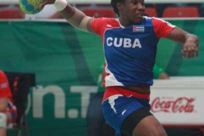 Cuba en la final del balonmano (F)