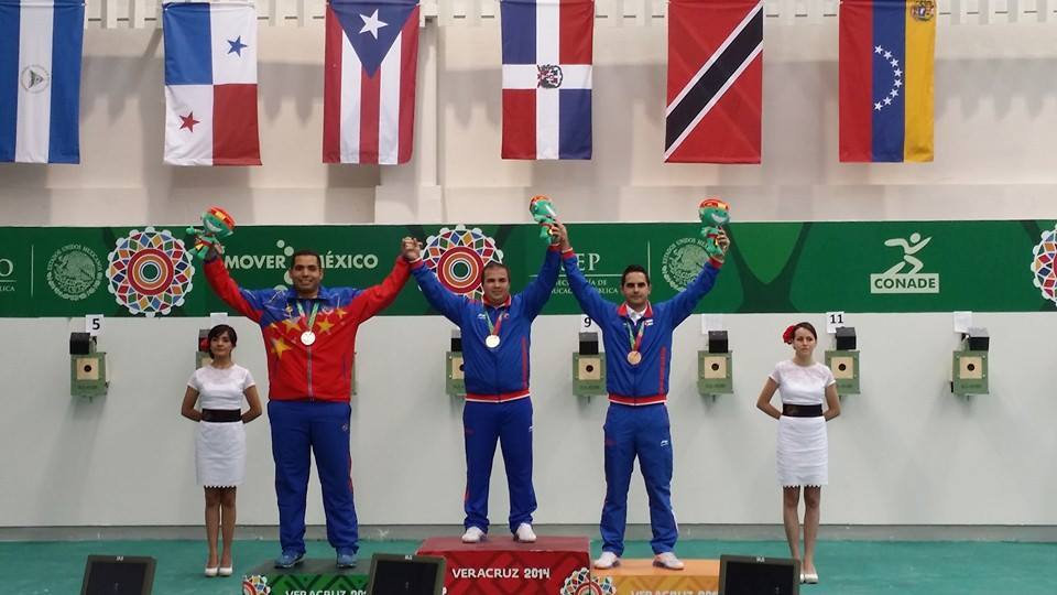 Premiación de la pistola tiro rápido a 25 metros.