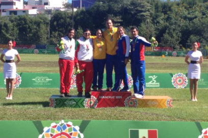 Arco recurvo, flecha un bronce