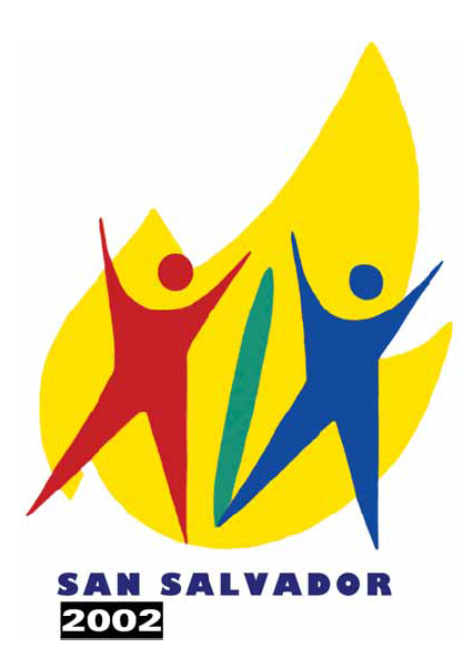 Cartel oficial de los XIX Juegos Centroamericanos y del Caribe de San Salvador 2002.