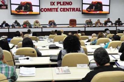 Sesionó IX Pleno del Comité Central del Partido