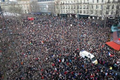 Más de 3 millones y medio de franceses marcharon contra el terrorismo