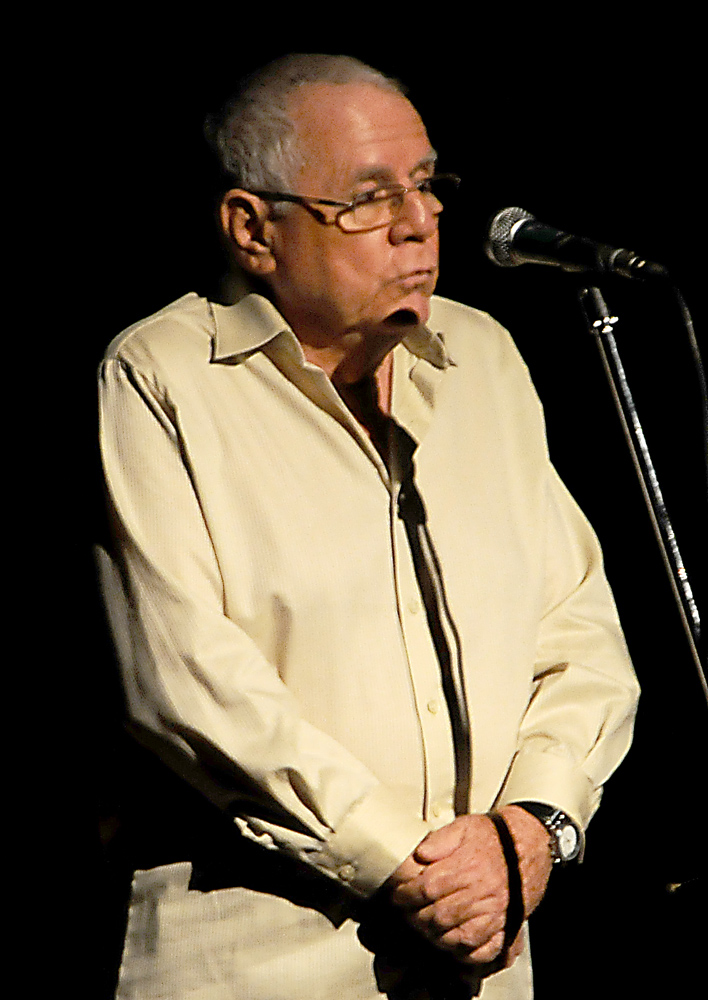 Mario García Portela en la proyección del documental dedicado a su obra. Foto: Roberto Carlos Medina