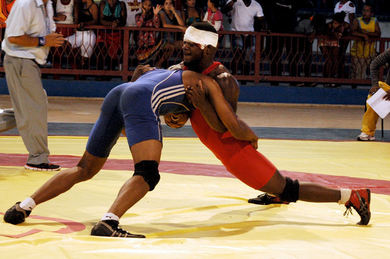 Ángel Águila fue uno de los atletas que mostró decisión ante las batallas. Foto: César A. Rodríguez