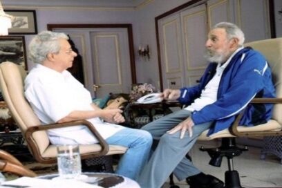 Recibe Fidel a Frei Betto