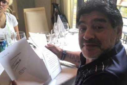 Maradona: Fidel está muy bien, me ha mandado esta carta
