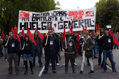 El país está lejos de salir de la crisis, señalan sindicalistas españoles