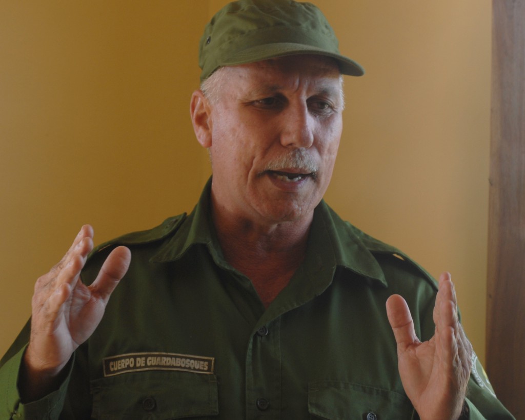 Marcos Crespo, jefe del Cuerpo de Guardabosques de Pinar del Río. Foto: Agustín Borrego
