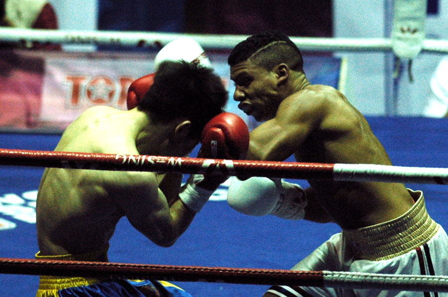 Veitía acumula 10 peleas ganadas en estas lides. Foto: César A. Rodríguez.