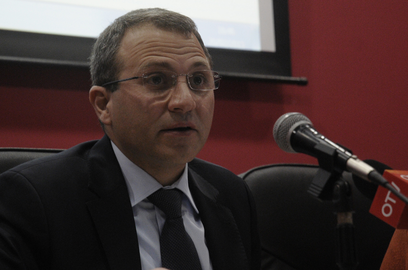 Excmo. Sr. Gebran Bassil, ministro de Relaciones Exteriores y Emigrados de la República del Líbano