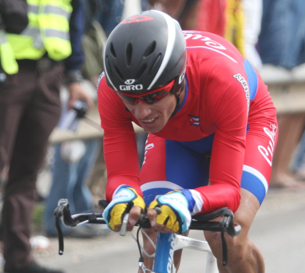 Yennier López, líder de la contrarreloj individual en el Clásico Nacional 2015. Foto: Otmaro Rodríguez
