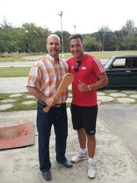 Gerardo junto a Rafael Fernández.