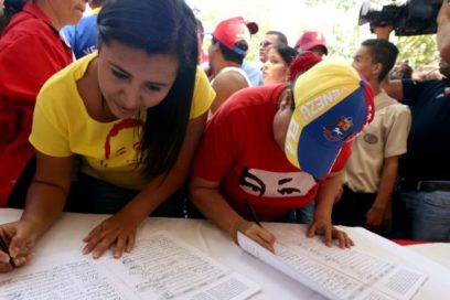 Venezolanos rechazan injerencia de Estados Unidos
